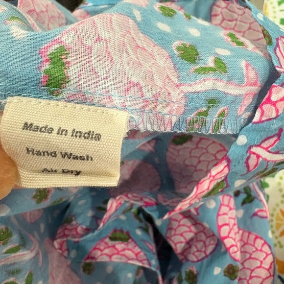 SZ Blockprints Tuckernuck Priya Dress Liberty Pink Floral Cotton Size Large - Picture 4 of 9